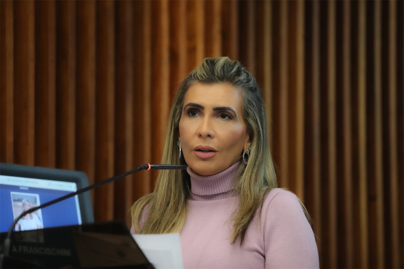 Deputada Flávia Francischini em pronunciamento